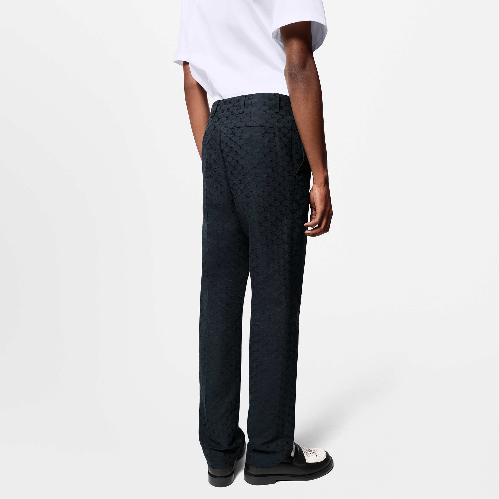Pantalón clásico en mezcla de seda y algodón  Hombre Prêt-à-Porter Pantalones | LOUIS VUITTON (Zoom de producto)